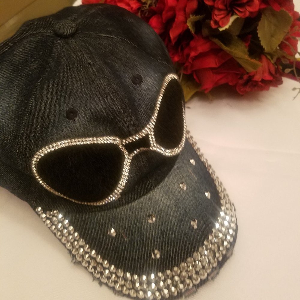 Denim Embellished Women's Baseball Hat